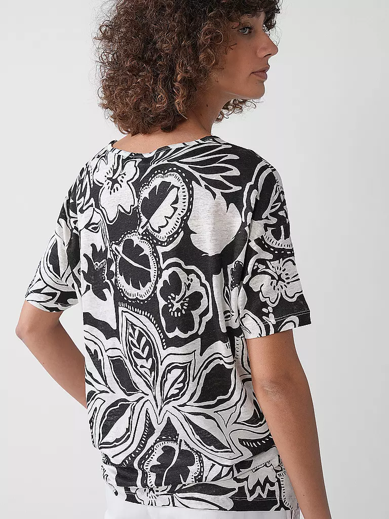 BRAX | Camiseta de lino CANDICE | Negro