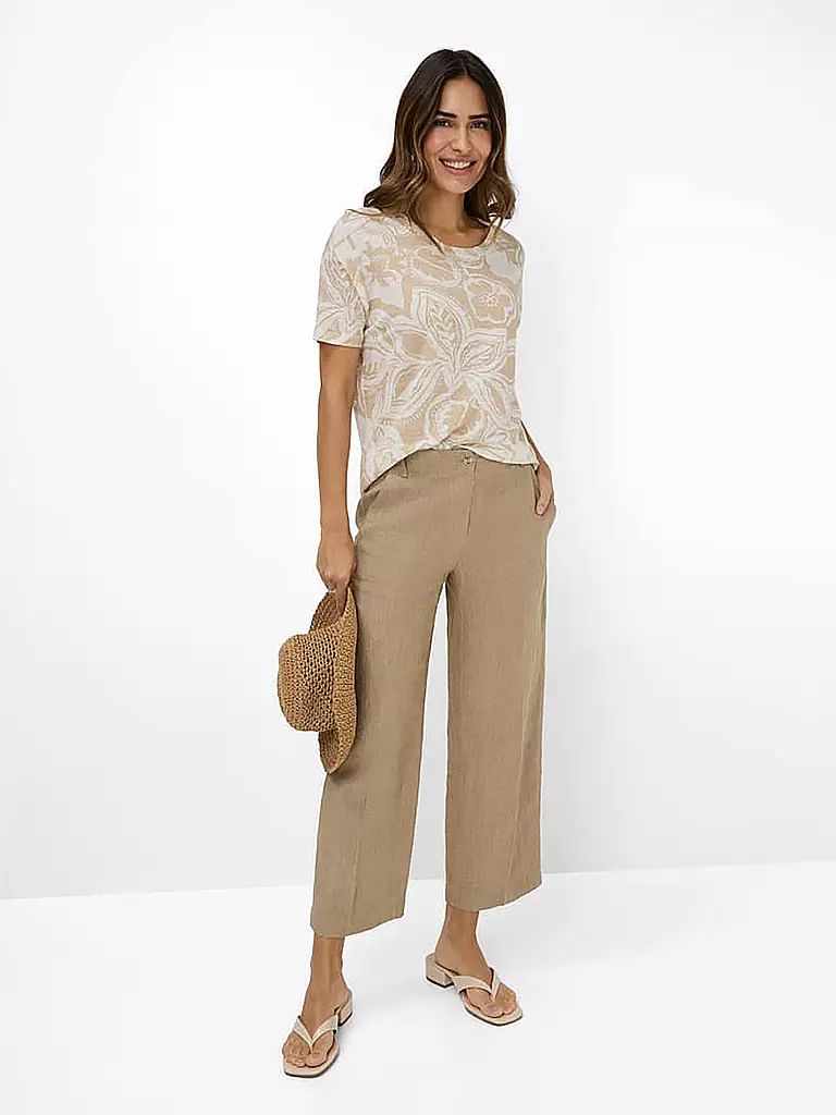 BRAX | Camiseta de lino CANDICE | Crema