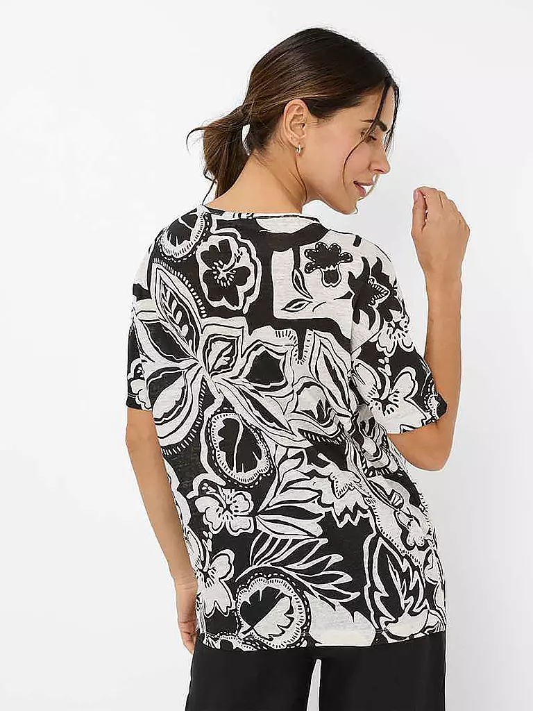 BRAX | Camiseta de lino CANDICE | Negro
