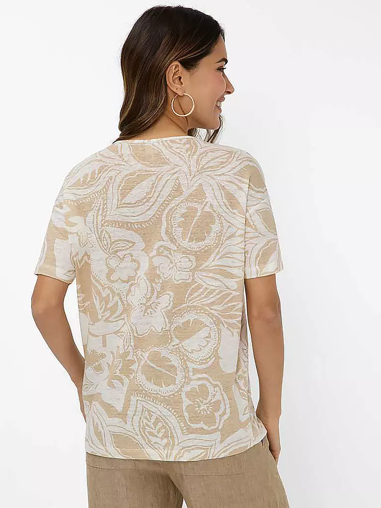 BRAX | Camiseta de lino CANDICE | Crema