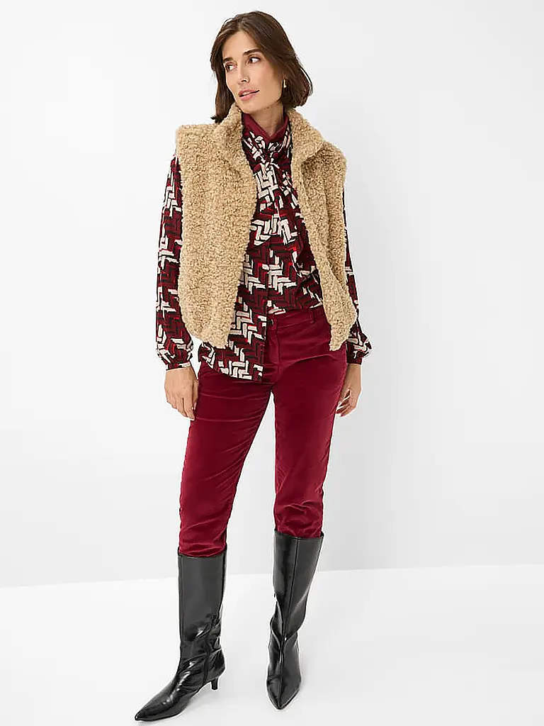 BRAX | Chaqueta con aspecto de piel OSLO | Camel