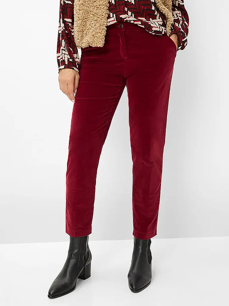 BRAX | Chino 7/8 MARON S | Rojo oscuro