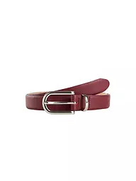 BRAX | Cinturón de cuero | Rojo oscuro