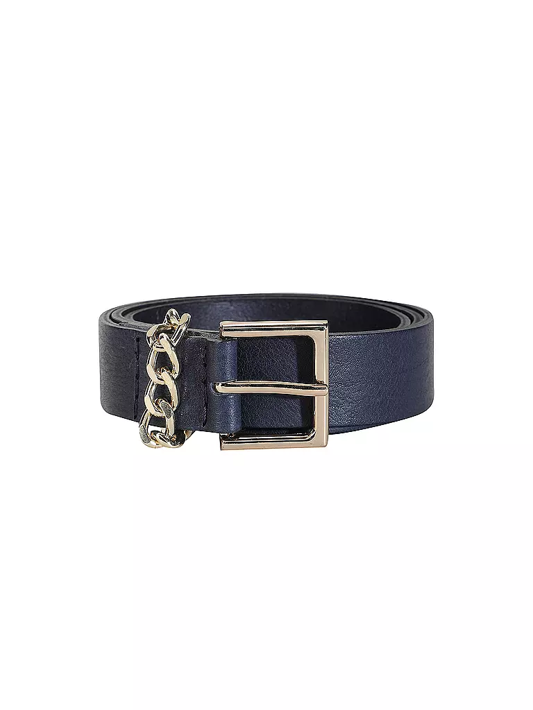BRAX | Cinturón de cuero | Azul oscuro