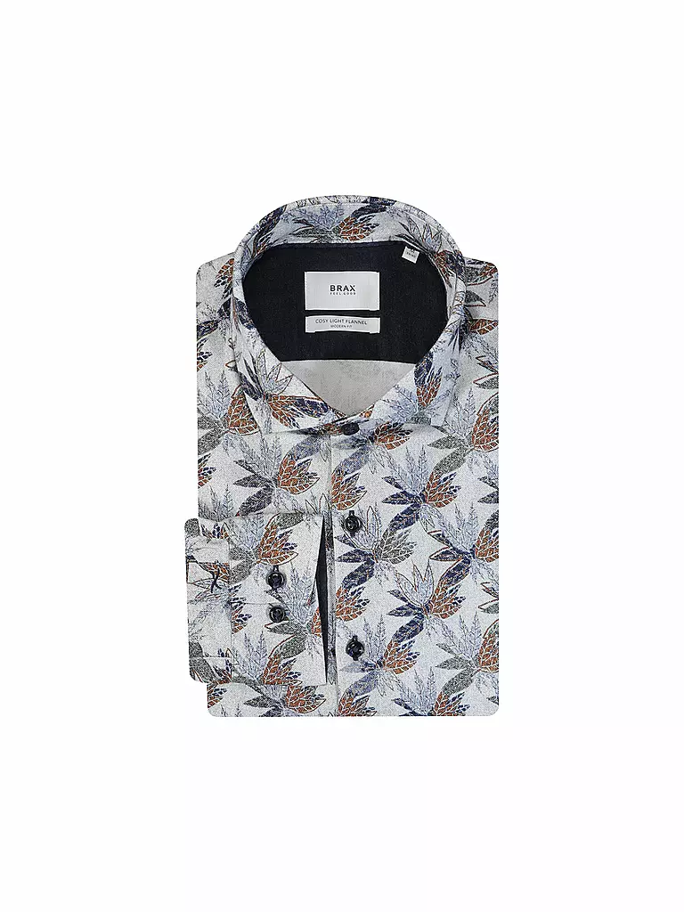 BRAX | Hemd Modern Fit HAROLD P | Azul oscuro