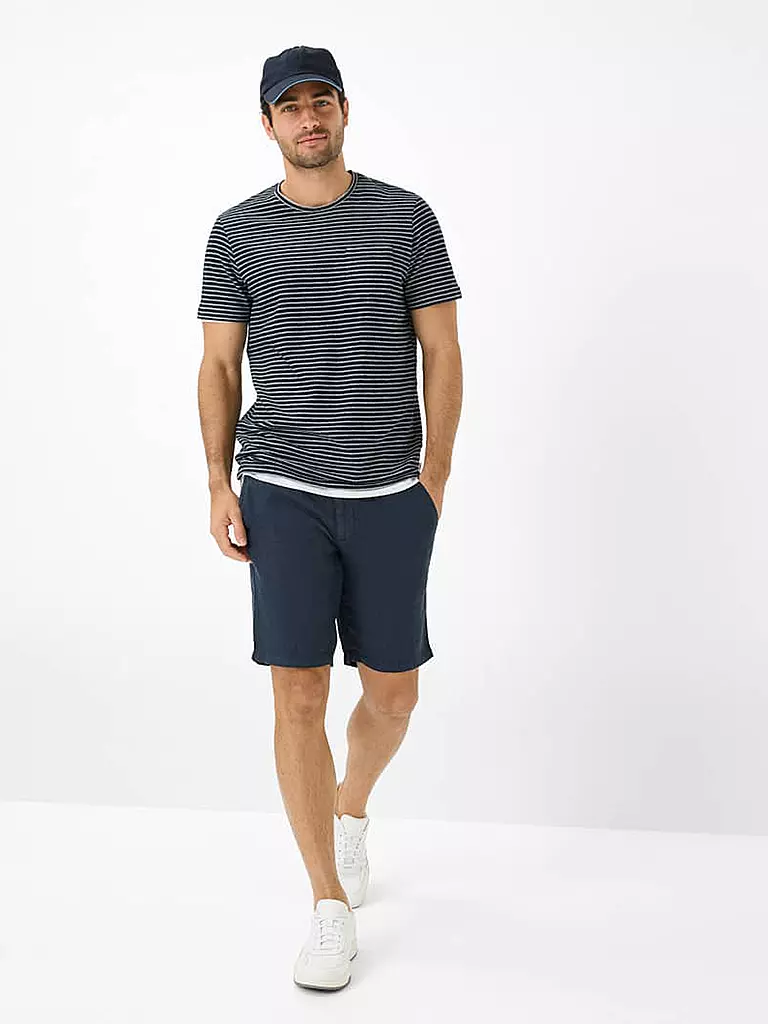 BRAX | Leinenshorts BALU | Azul oscuro