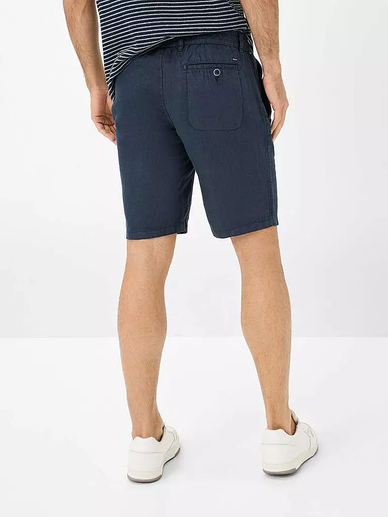 BRAX | Leinenshorts BALU | Azul oscuro