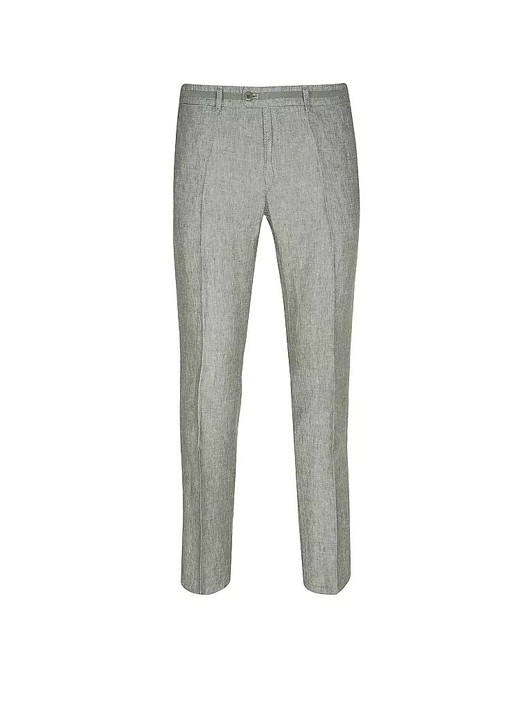 BRAX | Pantalón de lino Modern Fit FELIX LC | Oliva