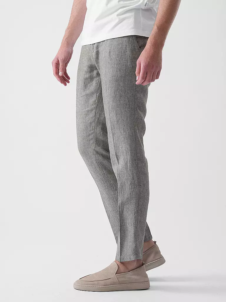 BRAX | Pantalón de lino Modern Fit FELIX LC | Oliva