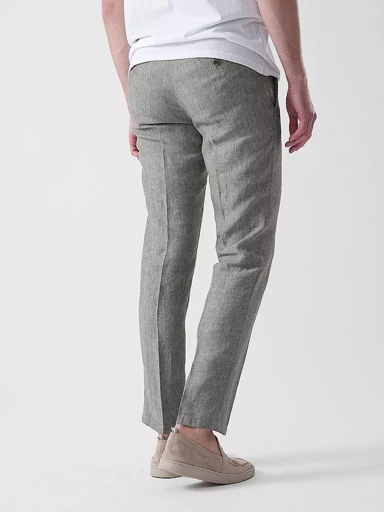 BRAX | Pantalón de lino Modern Fit FELIX LC | Oliva