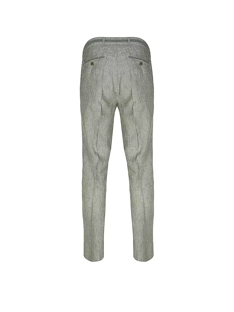BRAX | Pantalón de lino Modern Fit FELIX LC | Oliva