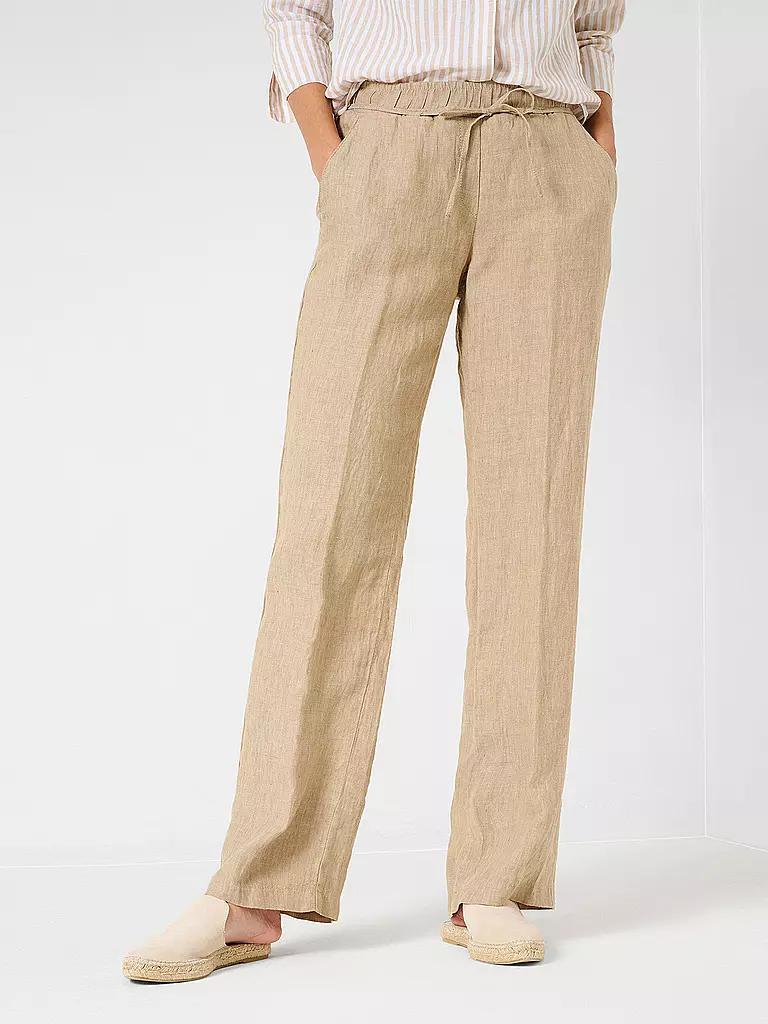 BRAX | Pantalones de lino FARINA | Beige