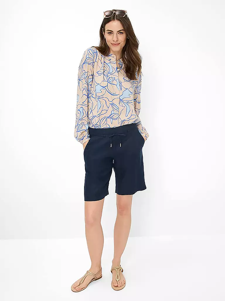 BRAX | Shorts de lino MEL B | Azul oscuro