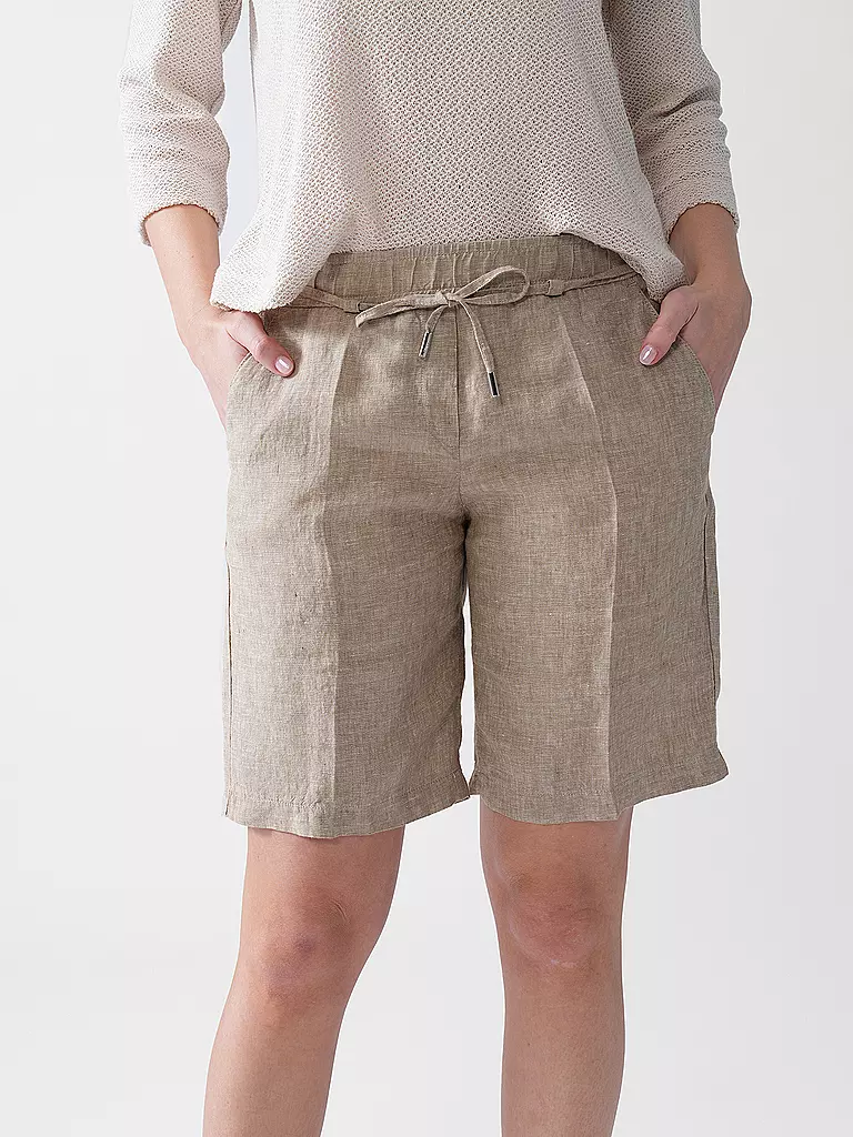 BRAX | Shorts de lino MEL B | Beige