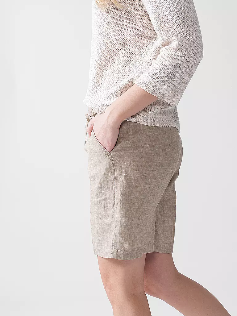 BRAX | Shorts de lino MEL B | Beige