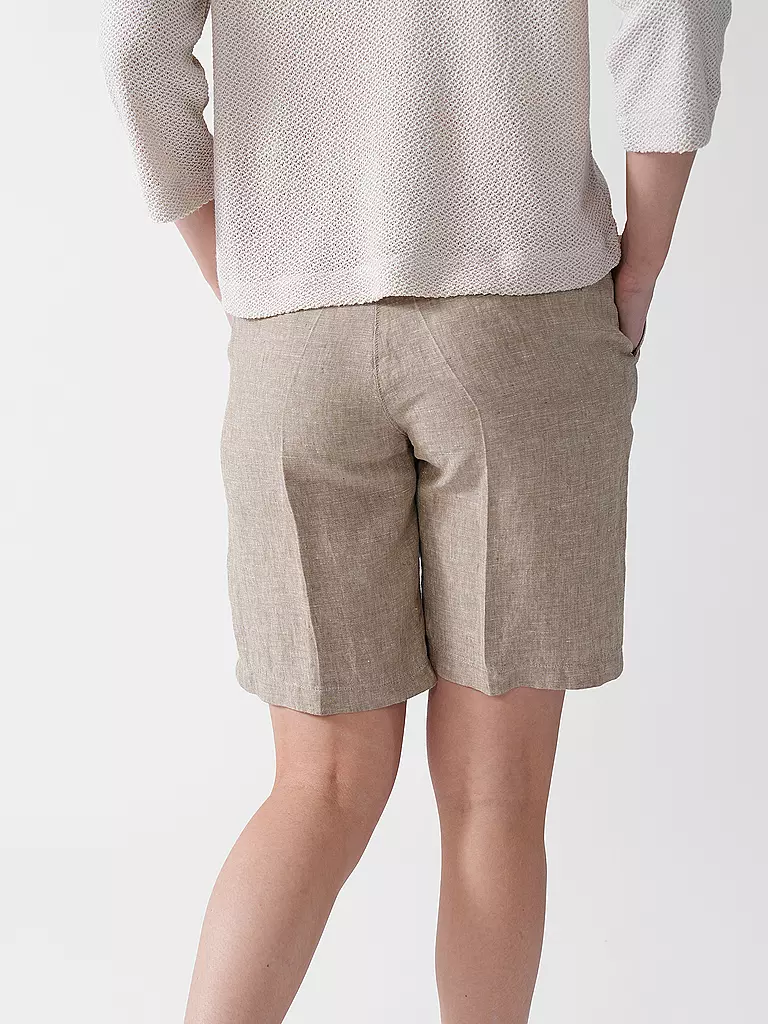 BRAX | Shorts de lino MEL B | Beige