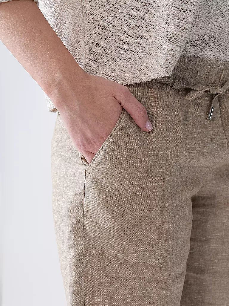 BRAX | Shorts de lino MEL B | Beige