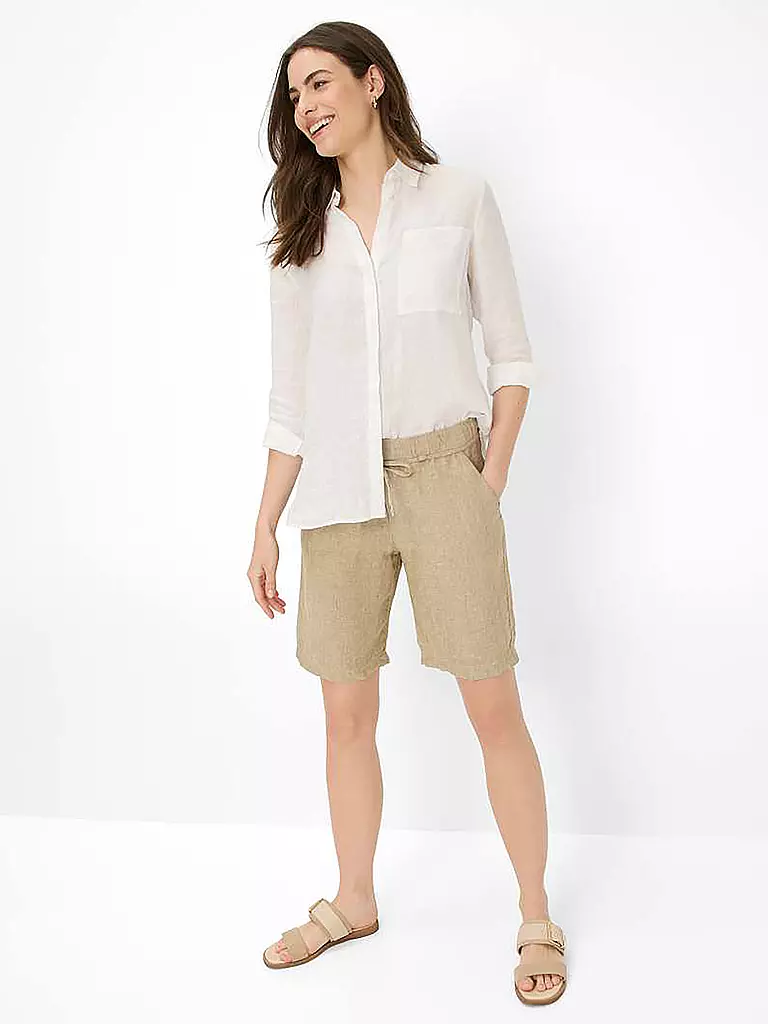 BRAX | Shorts de lino MEL B | Beige