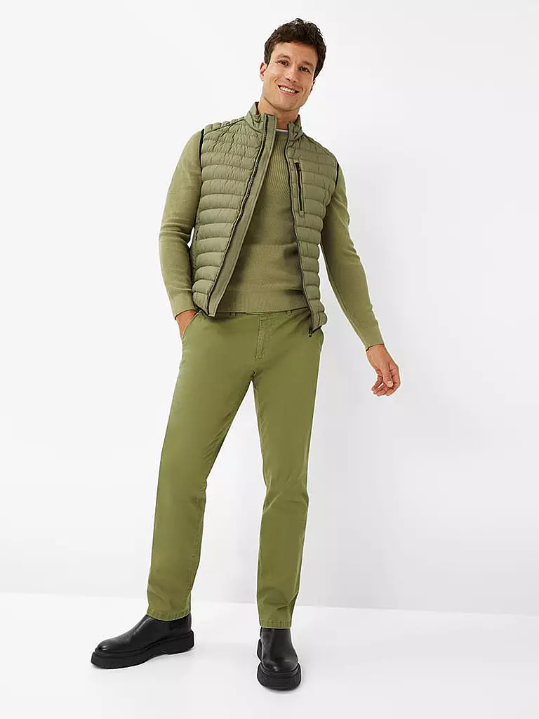 BRAX | Steppgilet WILLIS | Verde claro