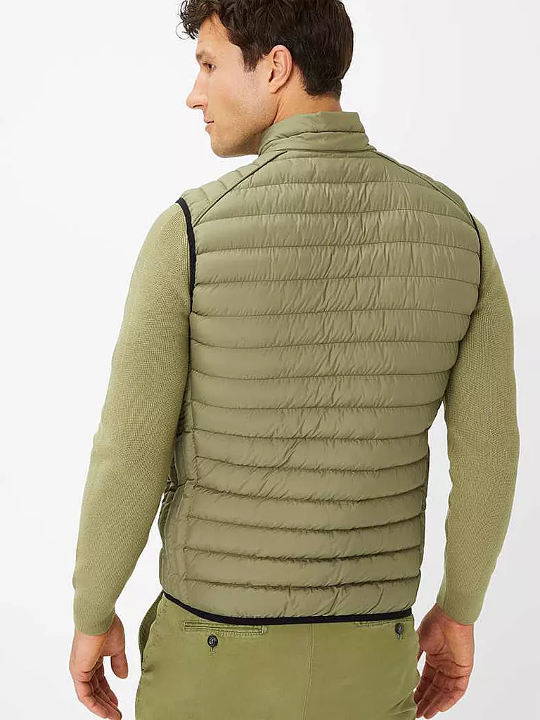 BRAX | Steppgilet WILLIS | Verde claro