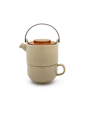BREDEMEIJER | Tetera TEA FOR ONE UMEA 0,5l Gris Arcilla / Bamb