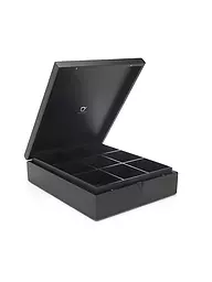BREDEMEIJER | Caja para bolsitas de té 9 compartimentos Bambú Negro | Negro