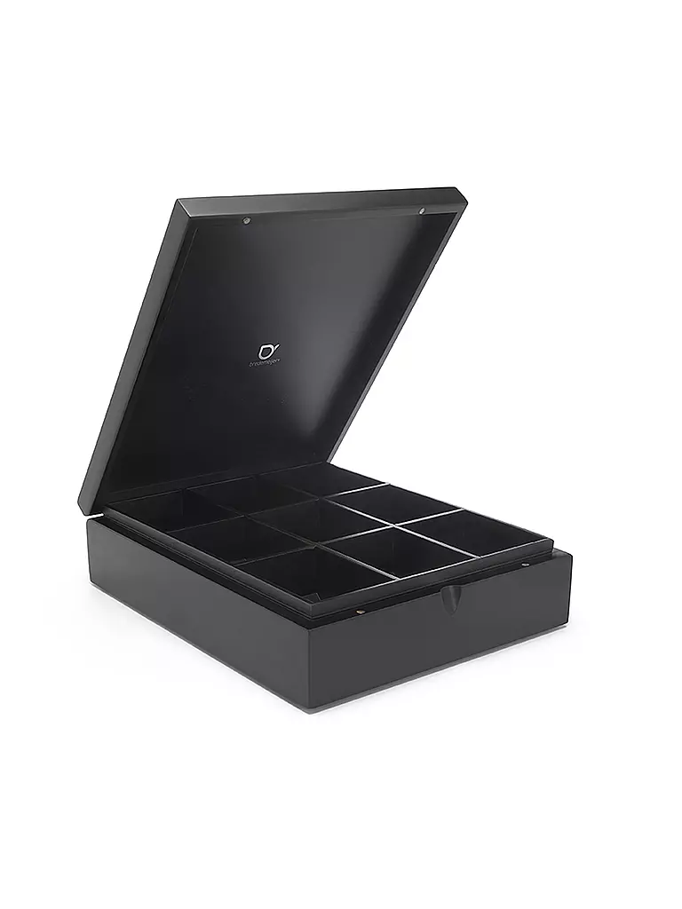 BREDEMEIJER | Caja para bolsitas de té 9 compartimentos Bambú Negro | Negro