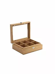 BREDEMEIJER | Caja para bolsitas de té de madera de bambú | Marrón