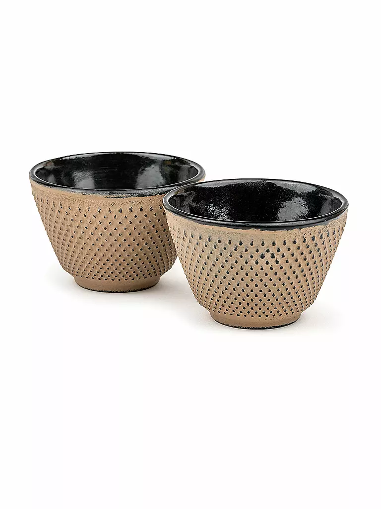 BREDEMEIJER | Juego de 2 tazas de té de hierro fundido XILIN Camel | Camel