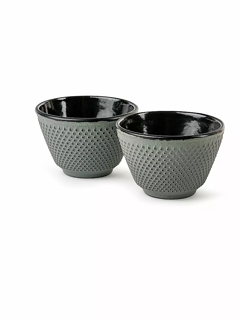 BREDEMEIJER | Tazas de té de hierro fundido XILIN Juego de 2 Verde claro | Verde claro