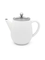 BREDEMEIJER | Tetera Duet® Eva 1,1L de doble pared Negro/Vidrio | Blanco