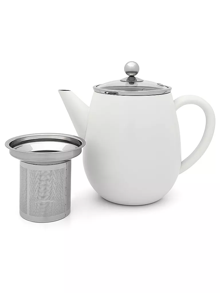 BREDEMEIJER | Tetera de doble pared EVA 1,1l Blanco / Mate | weiss