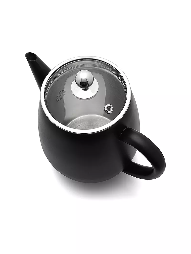 BREDEMEIJER | Tetera Duet® Eva 1,1L de doble pared Negro/Vidrio | 