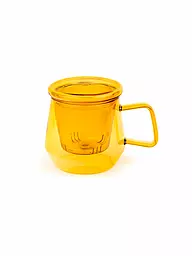 BREDEMEIJER | Tetera TEA FOR ONE LIVORNO 0,35l Vidrio Verde Jade | Naranja