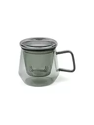 BREDEMEIJER | Tetera TEA FOR ONE LIVORNO 0,35l Vidrio Verde Jade | Negro