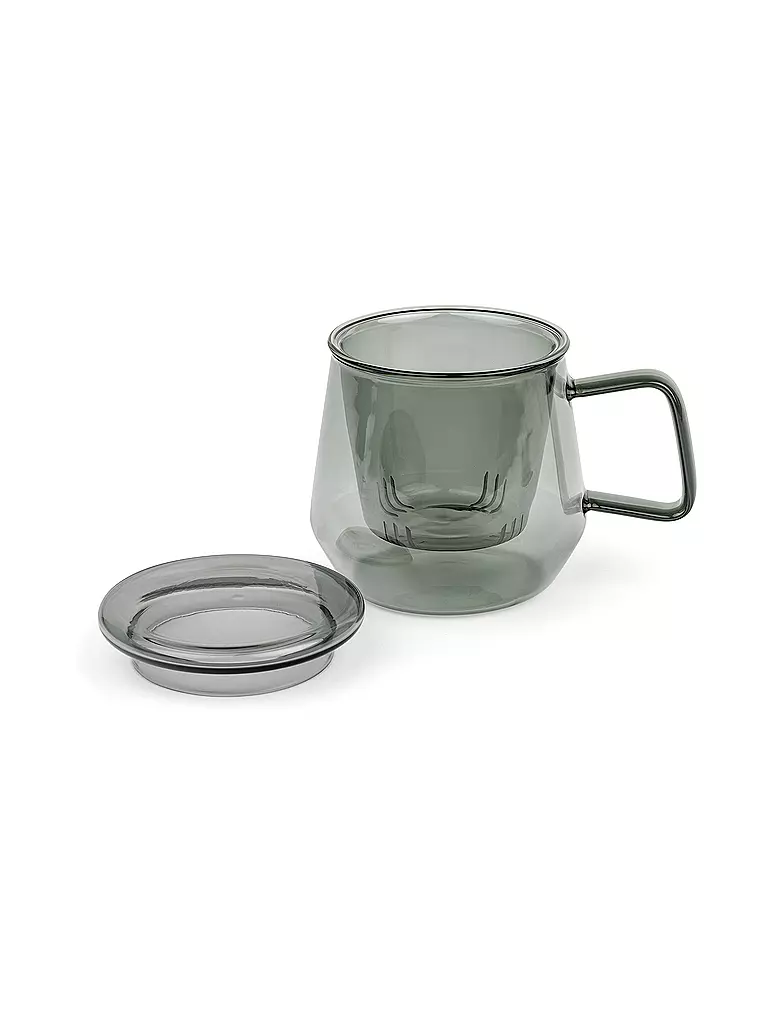 BREDEMEIJER | Tetera TEA FOR ONE LIVORNO 0,35l Vidrio Negro | Negro