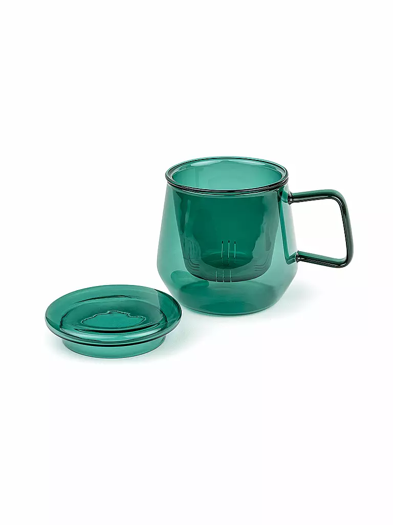 BREDEMEIJER | Tetera TEA FOR ONE LIVORNO 0,35l Vidrio Verde Jade | grün