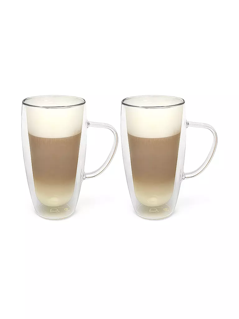 BREDEMEIJER | Vaso de doble pared para capuchino/latte macchiato, juego de 2, 0,4 l | Transparente