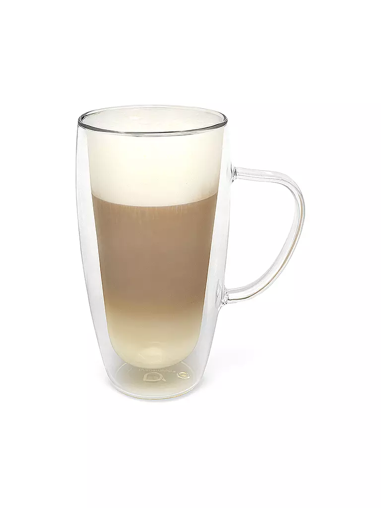 BREDEMEIJER | Vaso de doble pared para capuchino/latte macchiato, juego de 2, 0,4 l | Transparente