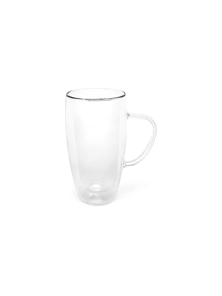 BREDEMEIJER | Vaso de doble pared para capuchino/latte macchiato, juego de 2, 0,4 l | Transparente