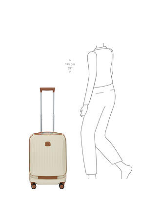 BRICS | Trolley de cabina de 55 cm expandible TAORMINA Cream