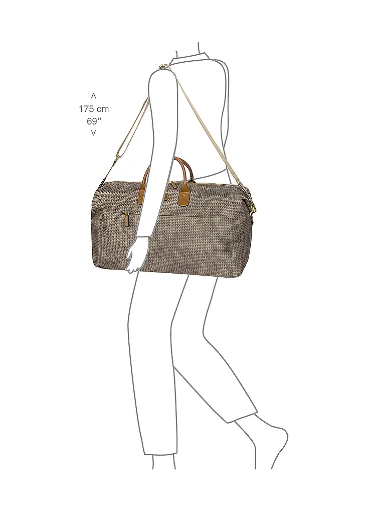 BRICS | Bolsa de viaje X-Travel 55cm Wool Nut | 