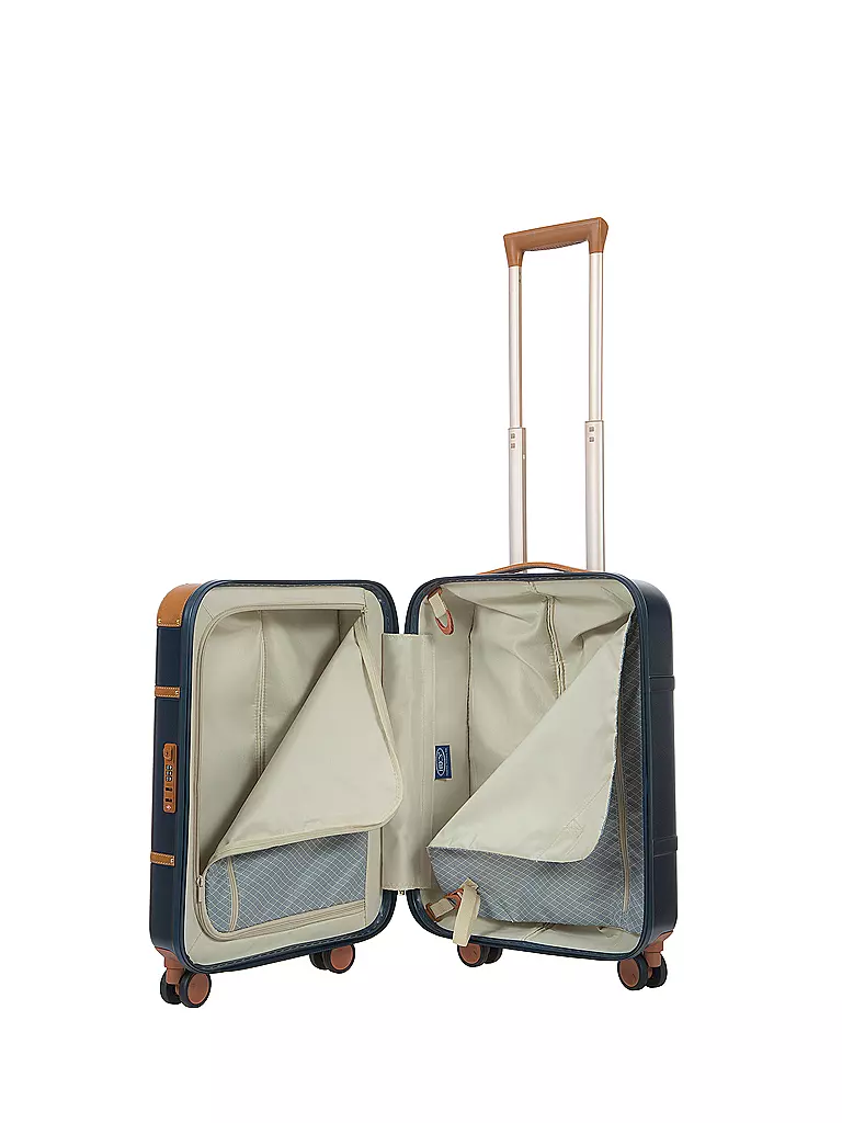 BRICS | Trolley "Bellagio" 55cm (Azul/Tabaco) | Azul