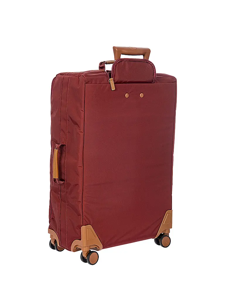 BRICS | Trolley blando X-TRAVEL 71cm Burdeos | Rojo oscuro