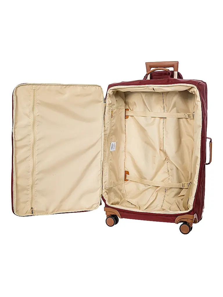 BRICS | Trolley blando X-TRAVEL 71cm Burdeos | Rojo oscuro