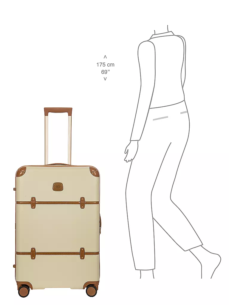 BRICS | Trolley rígido BELLAGIO 70,5cm Crema | Beige