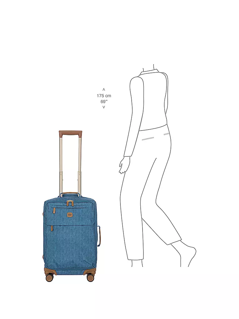BRICS | Trolley X Travel 55cm Jeans | Azul