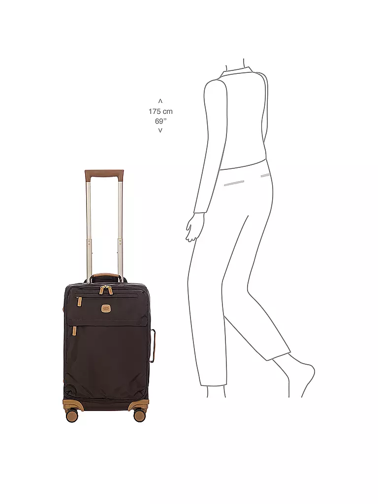 BRICS | Trolley X Travel 55cm Marrón | Marrón