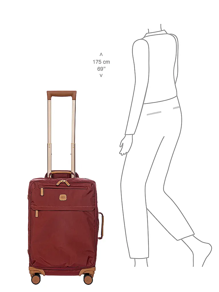 BRICS | Trolley X-Travel 55cm Burdeos | 