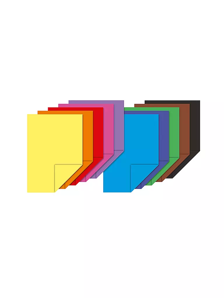 BRUNNEN VERLAG | Bloc de papel de color A3 - 10 hojas | Sin color